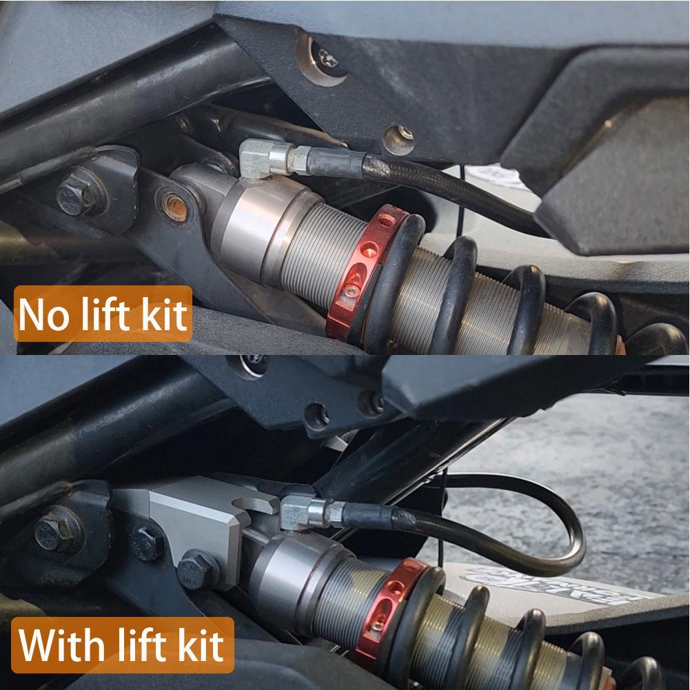 Motorrad-Hinterrad-Stoßdämpfer-Extender-Kit Höhenverlängerung Riser-Adapter Kompatibel mit Can-Am Ryker SE Performance 3 Sits Absorber