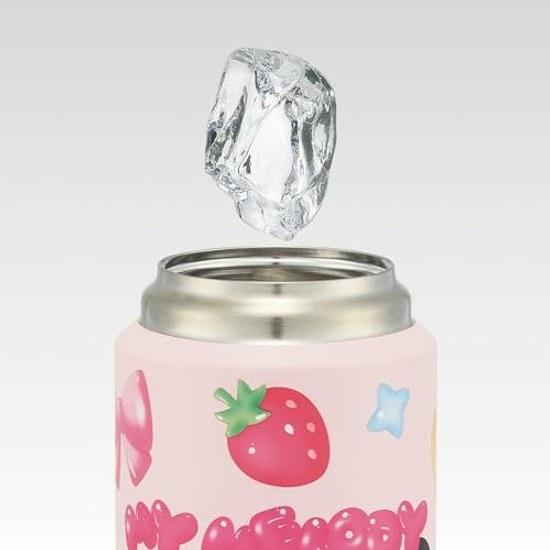 Skater Carabiner Handle Stainless Bottle Insulated Cold Water 600ml Vacuum Double Structure Sanrio My Melody Pukuri Balloon Girl STBC6-A