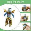 Robot Transformation Fidget Hand Spinner Gyro Funny Deformation Action Figure Stress Relief Finger Toy For Kids Gift