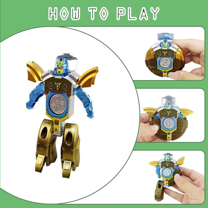 Robot Transformation Fidget Hand Spinner Gyro Funny Deformation Action Figure Stress Relief Finger Toy For Kids Gift