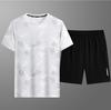 Ice Silk Set Men's Summer Casual Sportswear Two-piece Set