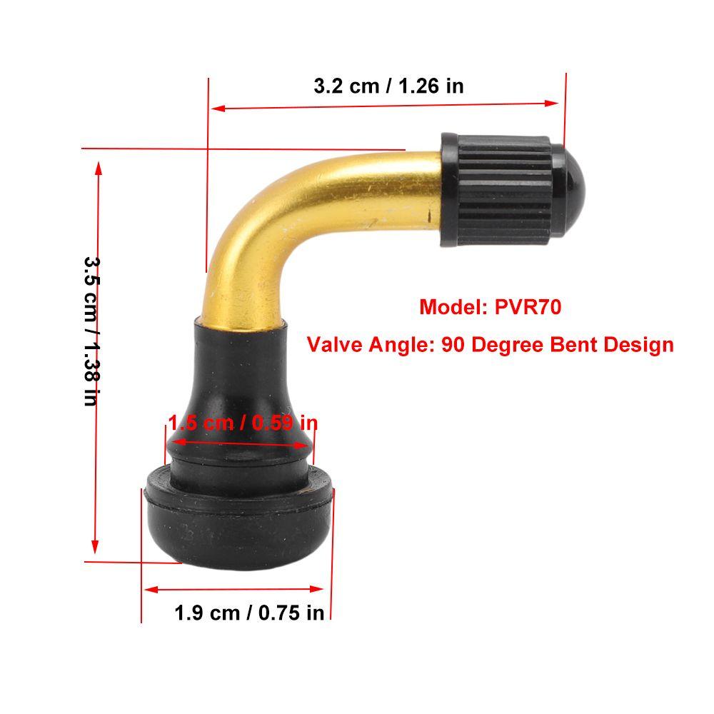 8PCS Brass ,Rubber Tubeless Tire Valve Stem Angled Motorcycle Tire Valve Stem Scooter Tubeless Tire