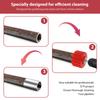 Copper Pipe Tubes Cleaner with Twisted Wire Cleaning Brush for Drill Pipe Cleaners Plumbing Stainless-Steel Wire Bristles