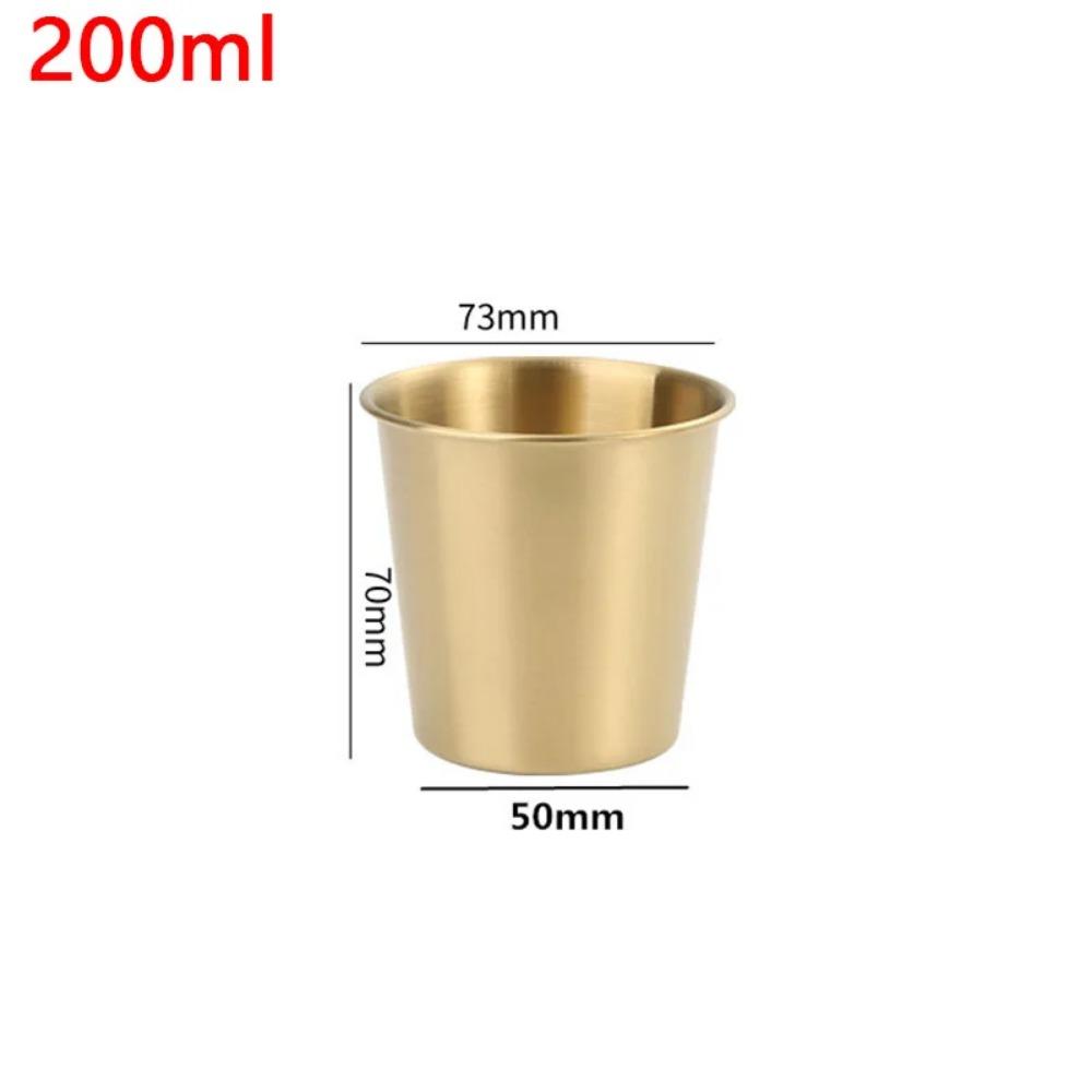 Vaso de Metal de Acero Inoxidable 304 de 200-500ml Vasos para Whisky Cerveza Vaso para Vino Blanco Café Tazas de Viaje para Camping Taza para Beber Café Té