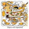 50 Lazy Balls Doodle Cartoon Animation DIY Suitcase Handbook Mobile Phone Case Glue Sticker