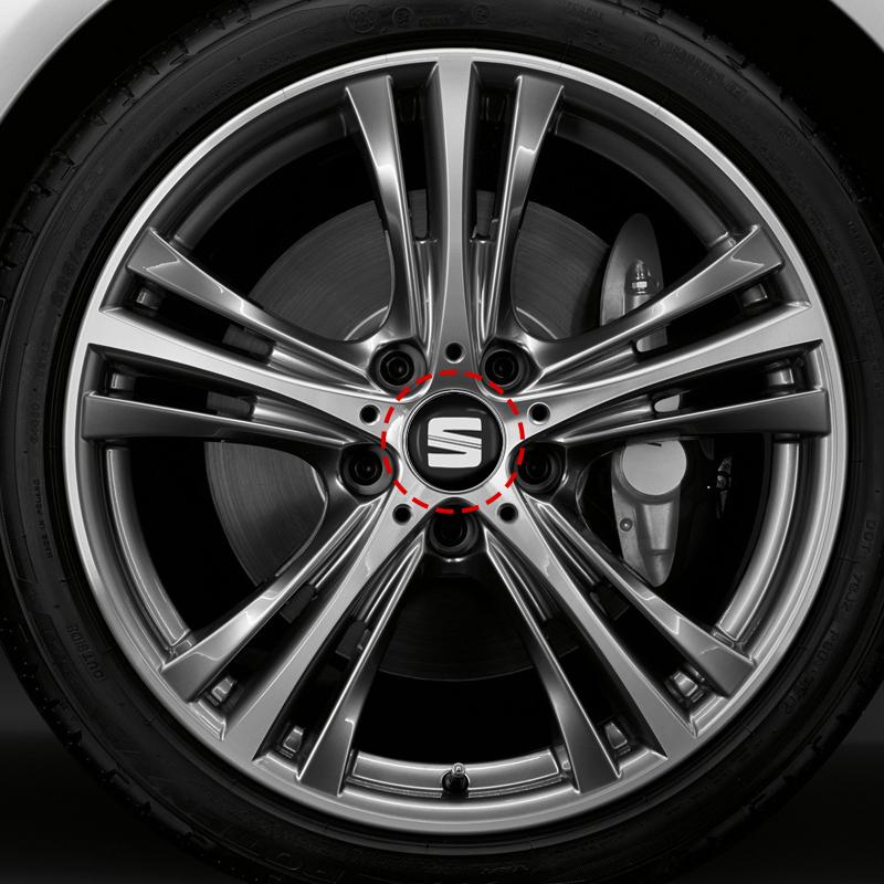 4 pezzi 60mm Coprimozzo Centrale Ruota Auto Coprimozzo Cerchio Copripolvere Emblema per SEAT Leon FR 5 6 MII Altea 5F Ibiza Toledo Cordoba Alhambra MK3