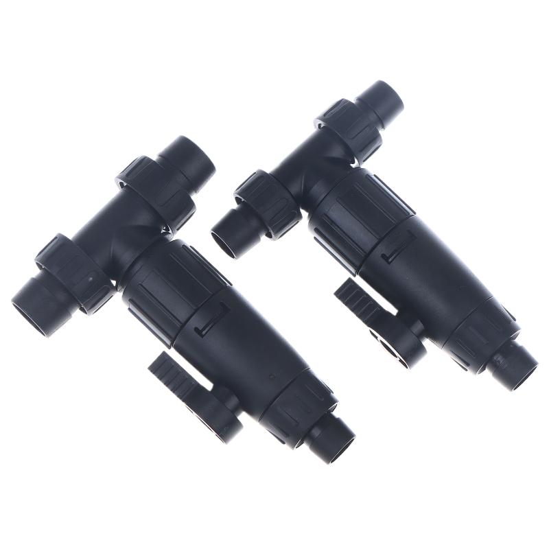 12/16mm Double Tap Quick Release Connector for Aquarium - 3-Way Valve & Hose Pipe Adapter - Filter System Accessories