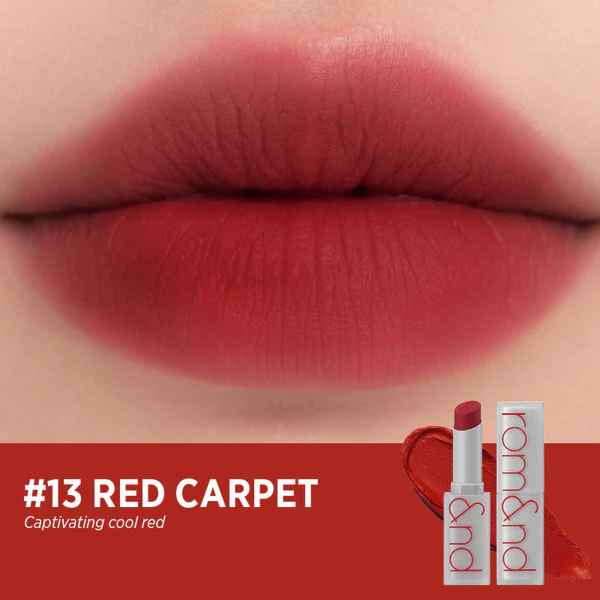 

Rom&nd Zero MATTE LIPSTICK, Стойкая, Макияж, Kbeauty, Корейская косметика, пробник #13 Red Carpet