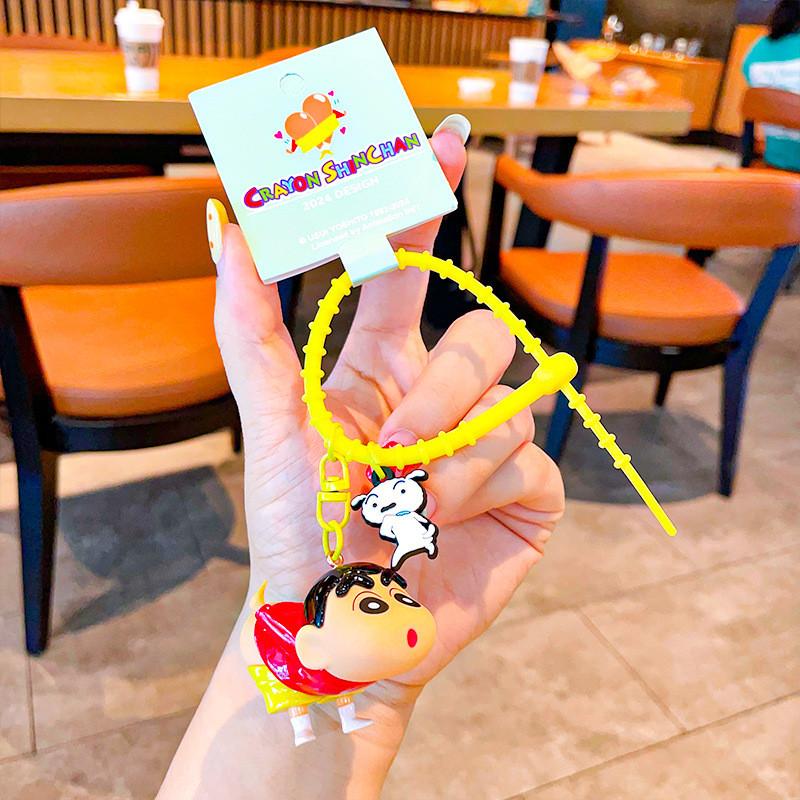 Adorable Pvc Cartoon Crayon Shin-chan Keychain For Kids Birthday Gifts