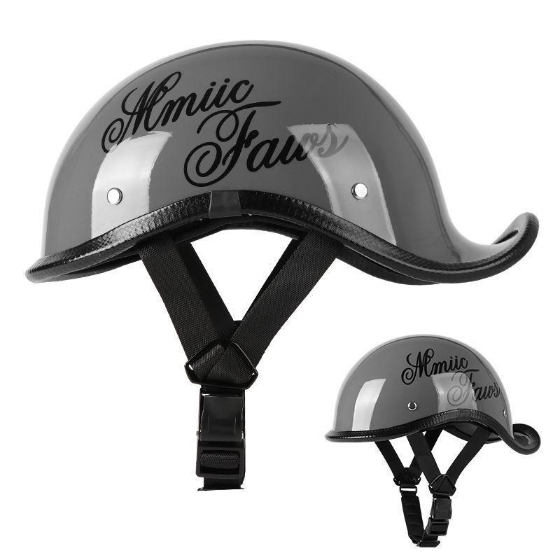 G3F Retro Japanischer Aufgebogener Heckhelm: Herren- & Damen-Cruiser-Helm für Radfahrer