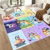 Lovely Bluey Square rugs are a great choice for living rooms, bedrooms, home décor, and as gifts