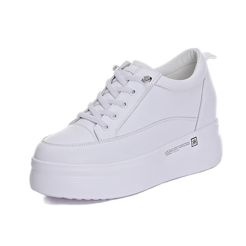 2026 Spring, Summer and Autumn Women's Shoes New Single Shoes Platform Muffin Inner Height Increase Casual Versatile Women's Shoes