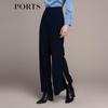 PORTS Women's Autumn Straight Wide-Leg Casual Pants