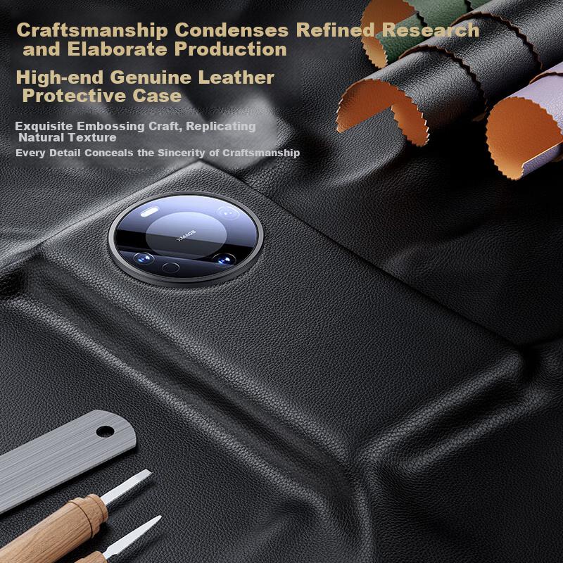 Full Lens ProtectionPhone Case for Huawei Mate60, Mate60 Pro+ Magnetic Leather, Artistic Silicone Frame, Ultra-Thin Shockproof Heat Dissipation