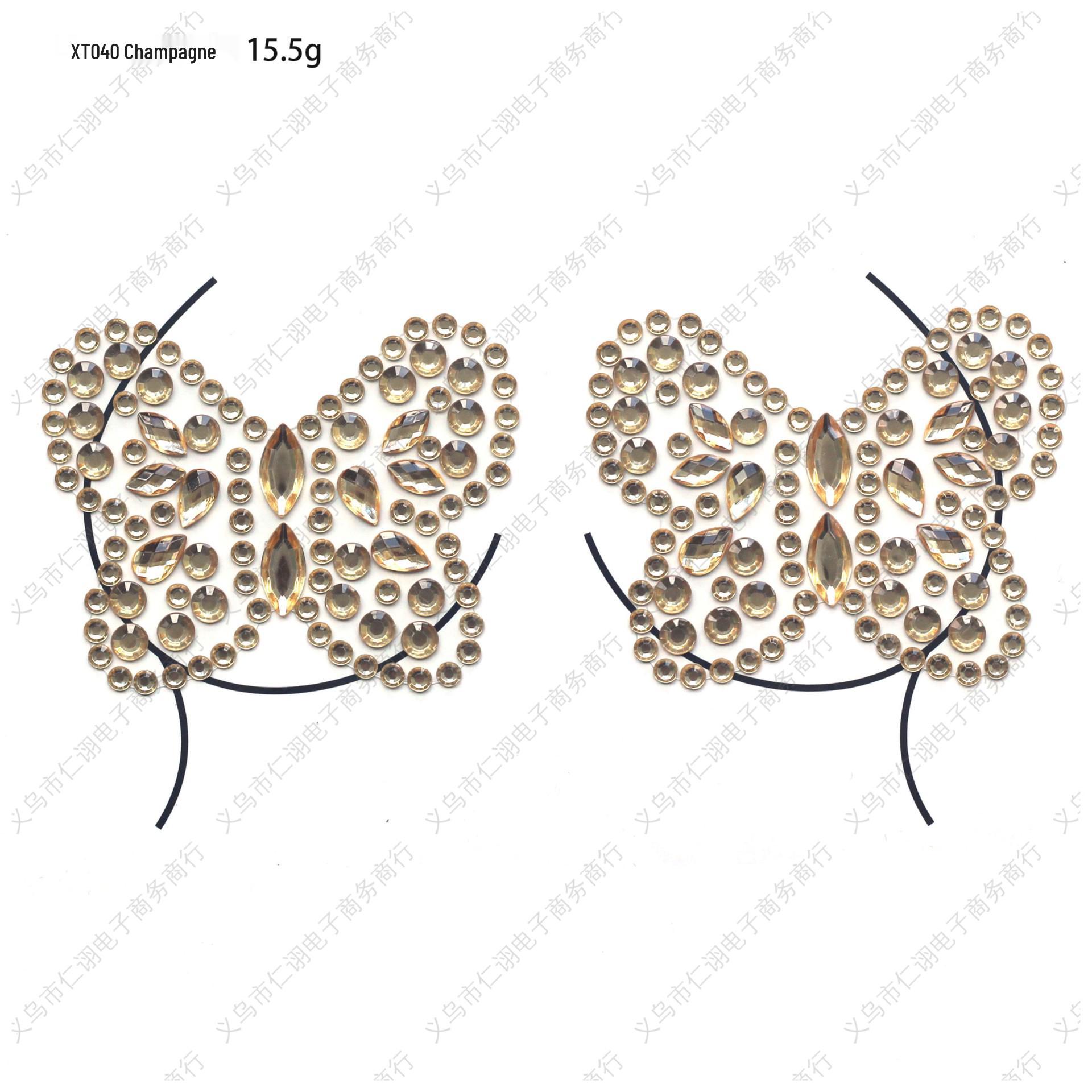 

Rhinestone Crystal Chest Tattoos