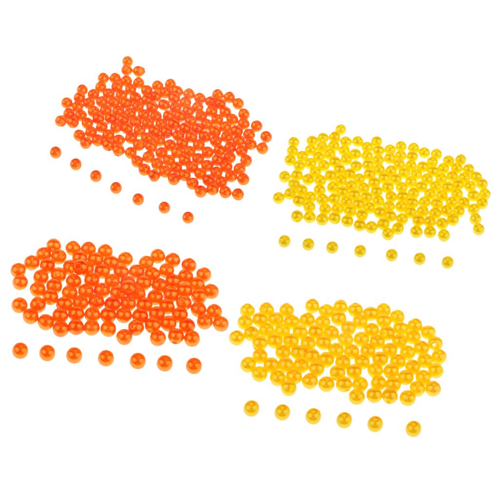 150 Stück Kunststoff Runde Angelperlen Köder Meer Rigs Köder Orange 4mmSport, Angelsport, Köder, Futtermittel & Fliegen!