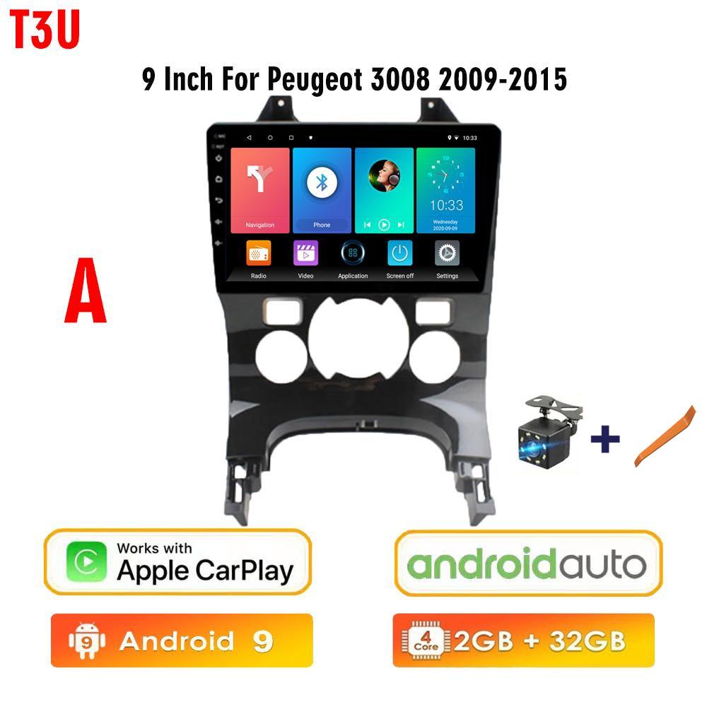 icreative Android Auto Radio Multimedia Video Player Für Peugeot 3008 AT MT 2009 - 2015 GPS Carplay Keine 2 Din DVD