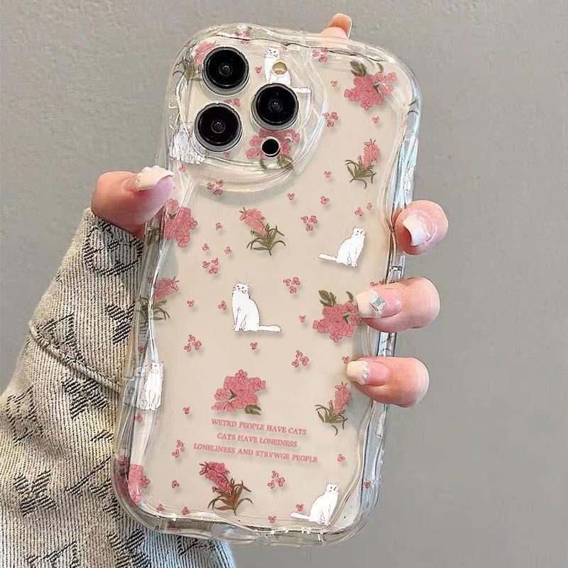 Tulip Flower Floral Case For Samsung Galaxy A34 5G A55 A35 S22 Ultra S24 S23 A54 A53 A52 A14 A13 Cover Funda Soft Transparent