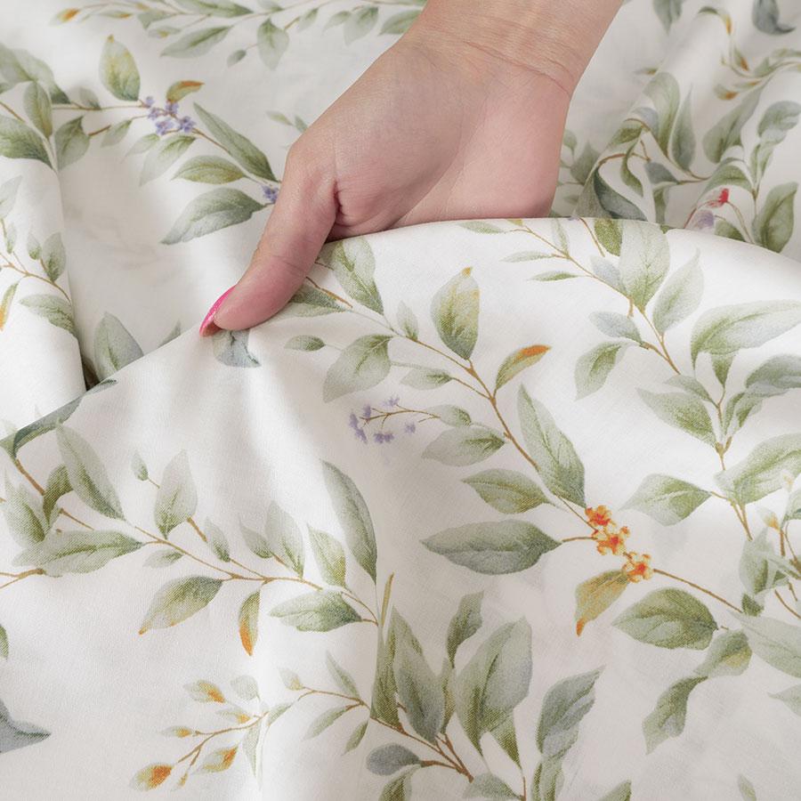 RIMA bedding set 220x200 cm - satin cotton, delicate floral pattern