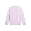 Li Ning Sports Lifestyle Series Embroidered Pattern Printed Anti-Static Loose Pullover Sweatshirt Women Sweatshirt Light-Mist-Purple AWDU034-6
