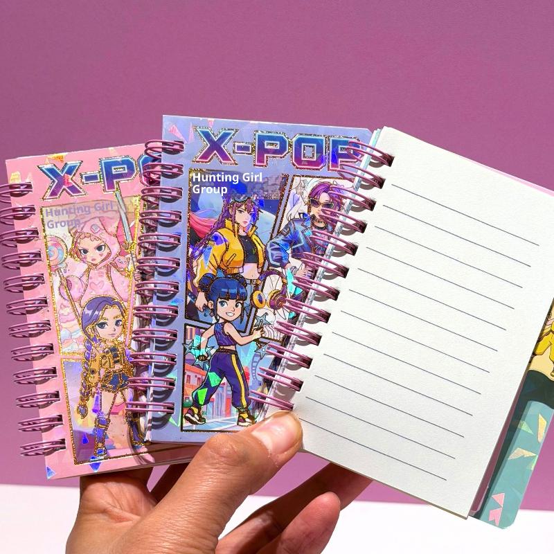 1 Stück Kpop Demon Hunters Coil Notizbuch Rumi Mira Zoey Muster Notizbücher Studenten Schreibwaren Notizblock Schulsachen Anime Geschenk