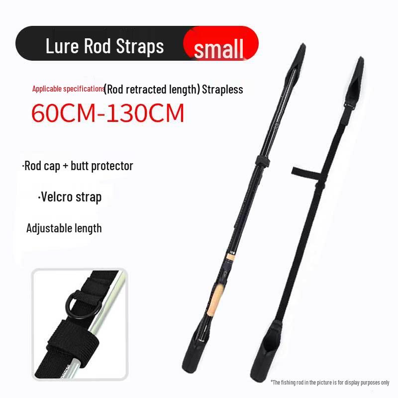 Lightweight Lure Rod Bag with Protective Sleeve, Strap, Rod Cap, and Storage Bag