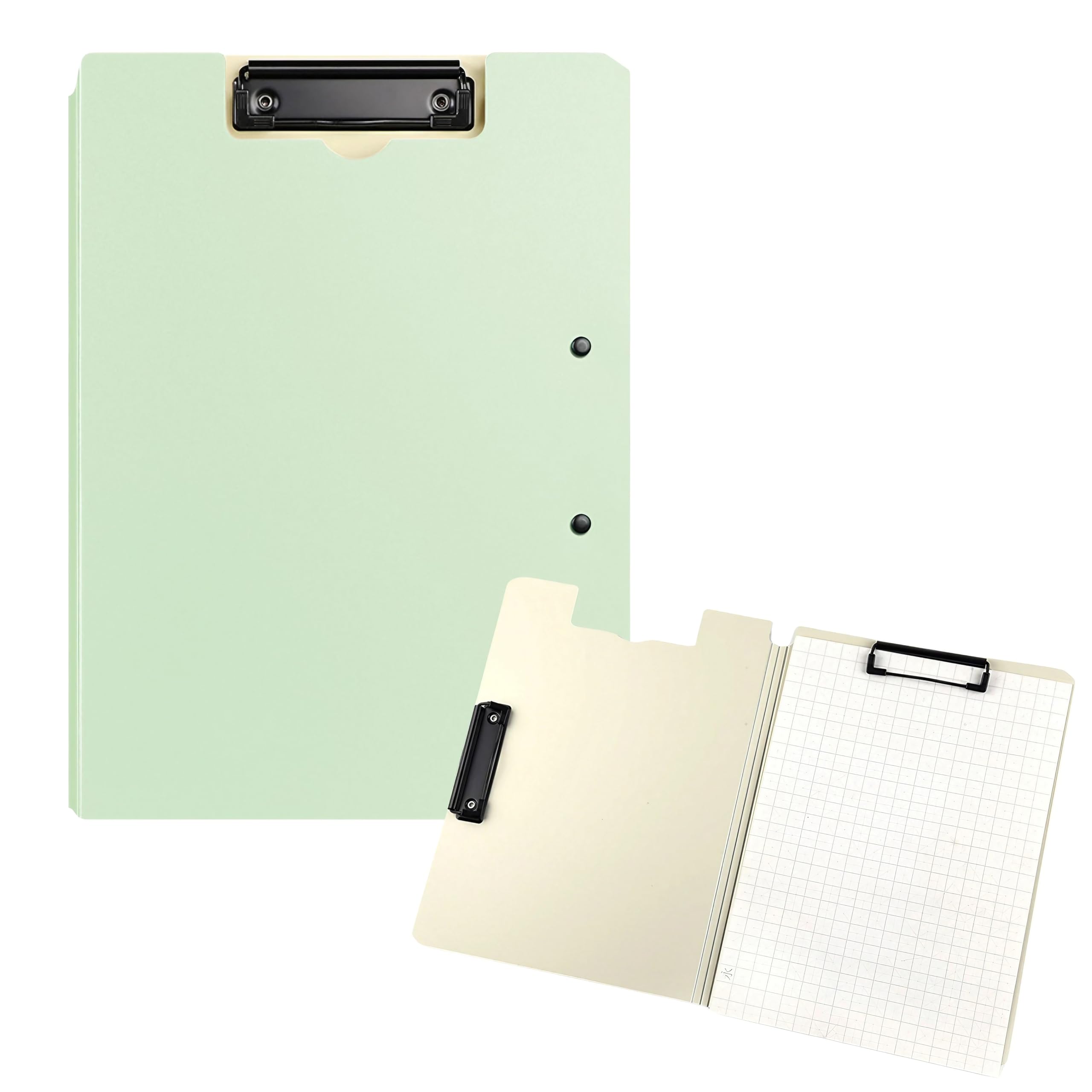 

Восточный лист Папка-планшет, А4 Двусторонняя доска для файлов, Вертикальное и горизонтальное крепление, с двойными зажимами [22,7 x 31 см] (зеленый)