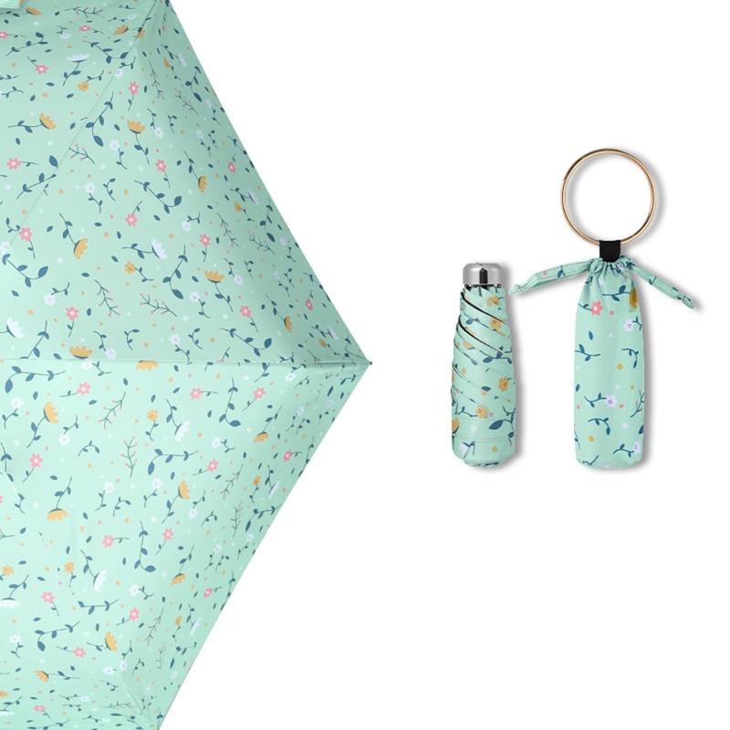 Fashion for Sun Rain Umbrella Mini Pocket 5 Folding Umbrellas Windproof Travel Umbrella Anti UV Portable Parasol