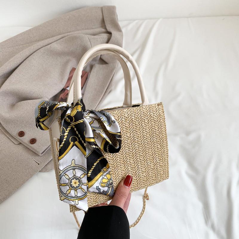 Stylish And Trendy Casual Commuter Crossbody Bag For Women Spring 2023 In Chic White And Khaki