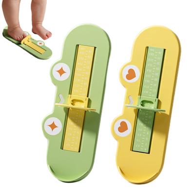 Barnfotmätningsanordning Tecknad Groda Spädbarn Pojkar Flickor Fotlängdsmätare Noggrann Skostorleksmätare Linjal Fotmätare