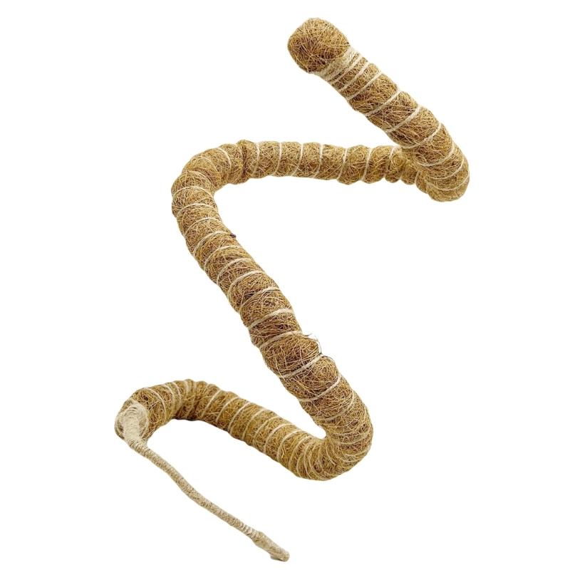 Reptilien Ranken Terrarien Dekorationen Biegsame Dschungel Kletterranke Flexible Kokosfasern Ranke für Amphibien Klettern Verstecke