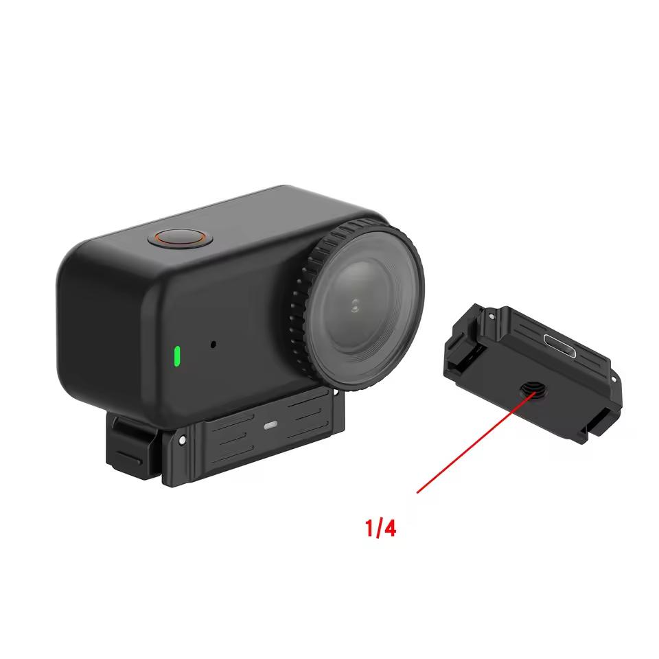 Magnetic Quick-Release Charging Adapter Base with 1/4 Screw Hole Camera Mount Adapter for DJI Osmo Nano Sport Camera Accessories