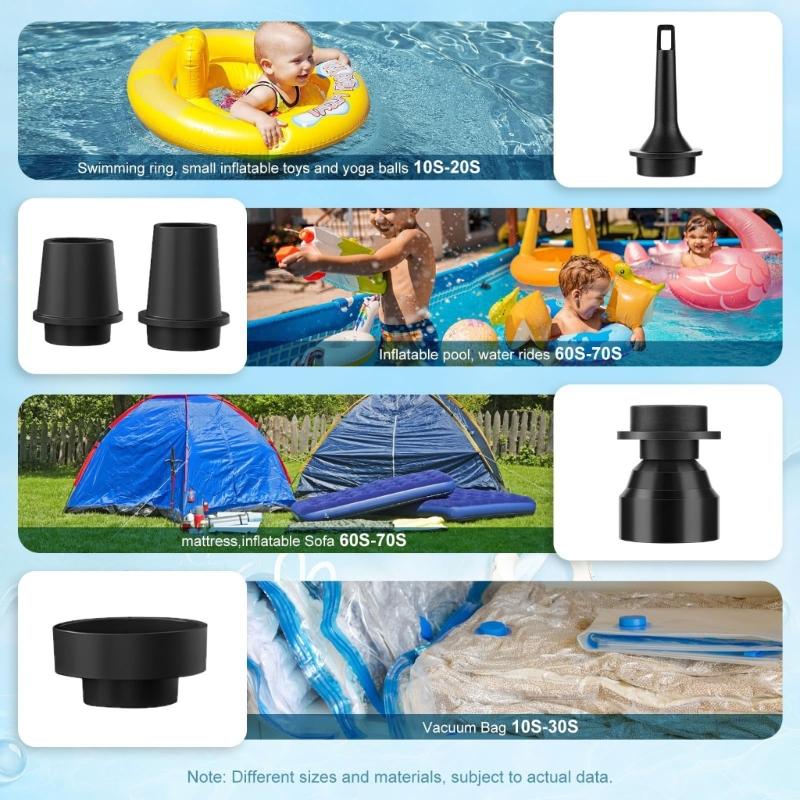 Rechargeable Battery for Exercise Float, Inflate Deflate Small Pumps for Pool Floats Air Bed Air Mattress Vacuum Bag