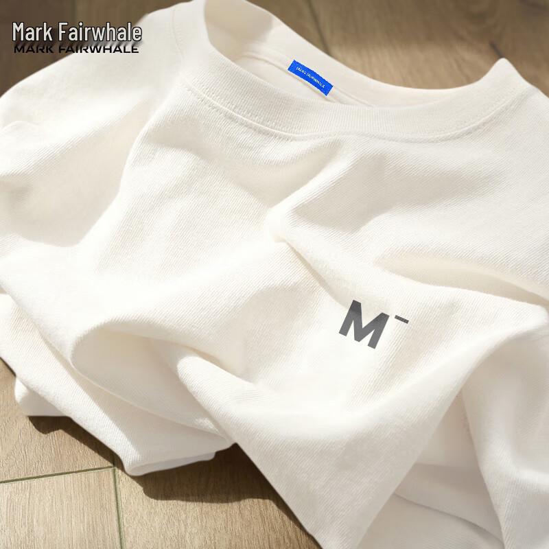 

Mark Huafei Men s 2025 Summer Heavyweight Loose Fit Cotton T-Shirt L