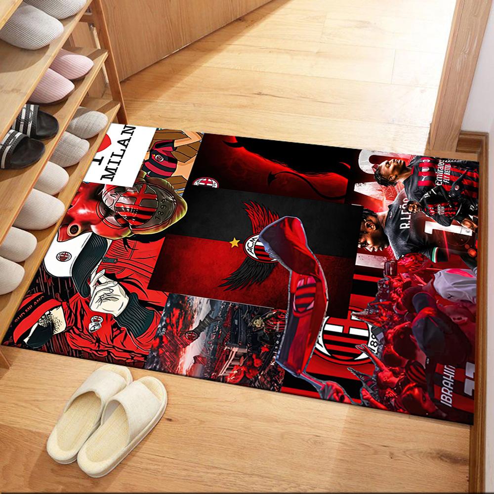 Ac Milan Floor Rug Office Rug Design For Dormitory Kitchen Entryway Bedrooms Antislip Rug Office Home Decor Perfect Birthdaychristmas Gift Idea
