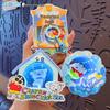 Genuine Crayon Shin-chan Wonderland Abyss Luminous Mirror Keychain & Decompression Toy Bag Charm