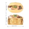 2pcs Resin Rosary Jewelry Box Hand-Painted Gold Saint Statue Box Exquisite Workmanship 5.8 Inches Religious Gift Box