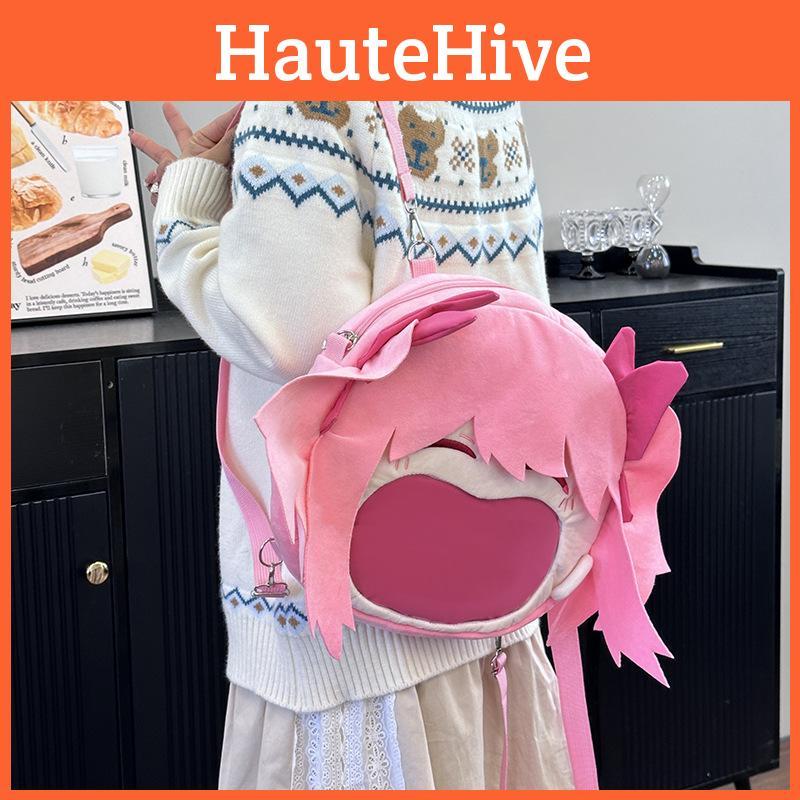 Puella Magi Madoka Magica Cosplay Bags Backpack Splicing Design Storage School