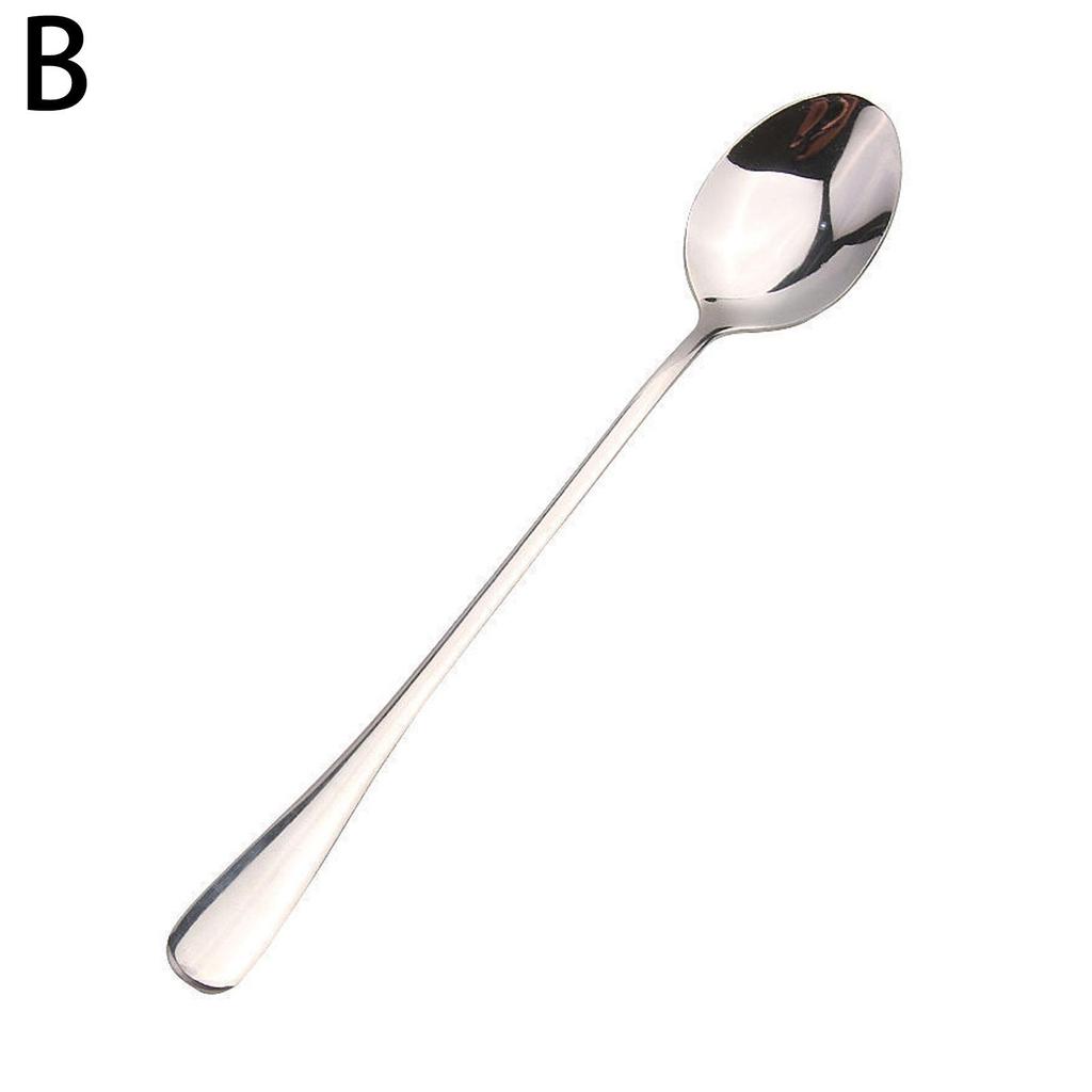 Tableware Cream Kitchen Dessert, Teaspoon, Spoons, Steel Coffee Spoon Creative Long Handle Teaspoon Dessert Snack Scoop