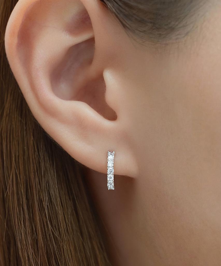 Tatiana (Silver 925) Cubic One-Touch Ring Earrings Ec3282