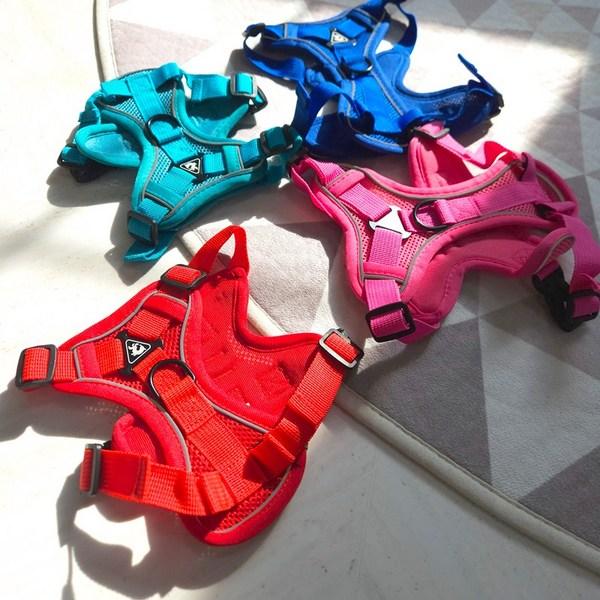 Tookka Comfortable Dog Pet Happy Dog Tookka Harness, Blue, 2 Pieces