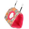 Parrot Warm Hanging Hammock Birds Plush Fluffy Nest House Swing Bed for Hamster SquirrelsM Owl