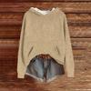 Sweatshirts For Women Knit Sweater Cute Shirt Fall Pullover Hooded Sweatshirt