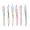 6Pcs/Set Glitter Gel Pens Smooth Writing Vibrant Colors Rainbow Gradient Gel Pens