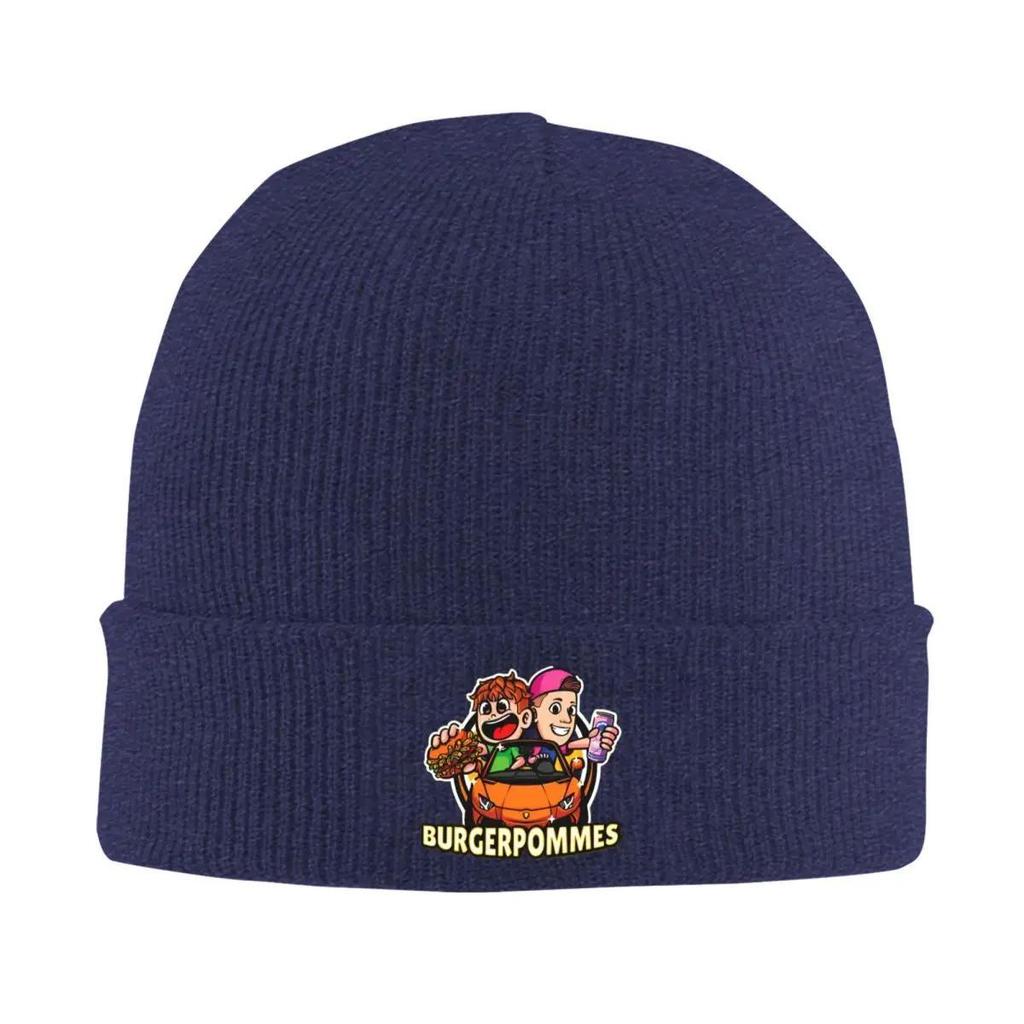 Burgerpommes Icrimax Anime Cartoon Beanie Hats Bonnet Hats Men Women Vintage Outdoor Sport Knitted Hat Winter Elastic Caps