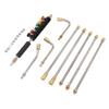 Pressure Washer Extension Wand 5 Straight Rod 3 Curve Rod Set Power Washer Lance with 6 Nozzles