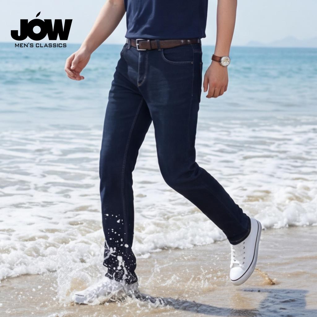 Washed Men's Wear-Resistant and Durable Commuting Versatile Jeans