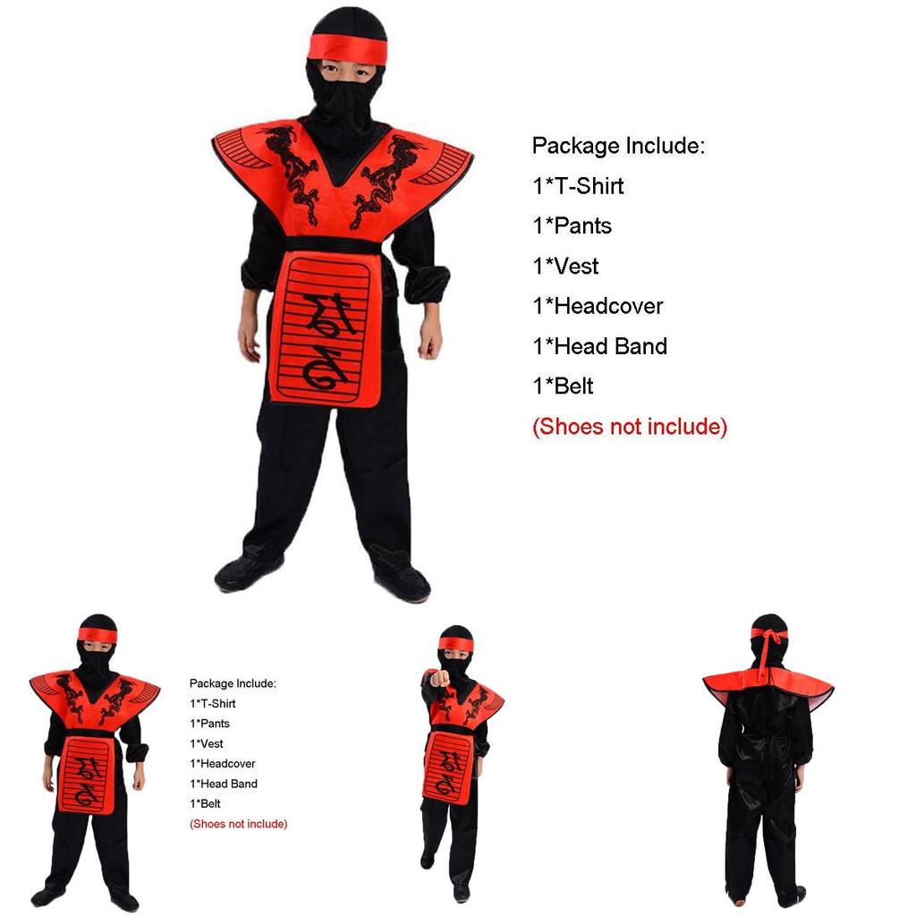 Costum Cosplay Uimitor Ninjago pentru Copii Ideal Pentru Halloween și Petreceri cu Material Moale