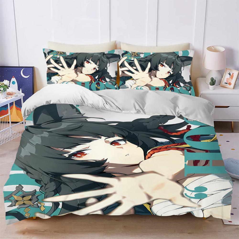 Hoshimi Zenle Zone Zero Duvet Cover Set Soft Wash Bed 3 Piece Summer Comfortable Student Dormitory Home Baby Bedding Best Seller