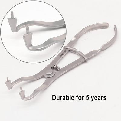 Dental Elfenbein Pinzette Dental Matrizen Pinzette/Kofferdam Klemme Pinzette Edelstahl Chirurgische Instrumente 13 cm